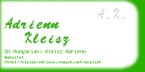 adrienn kleisz business card